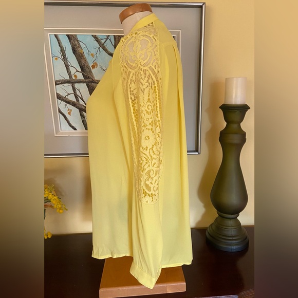 The Kooples Lace Sleeve Blouse - Picture 2 of 7